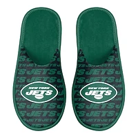 Men's FOCO New York Jets Scuff Logo Slide Slippers