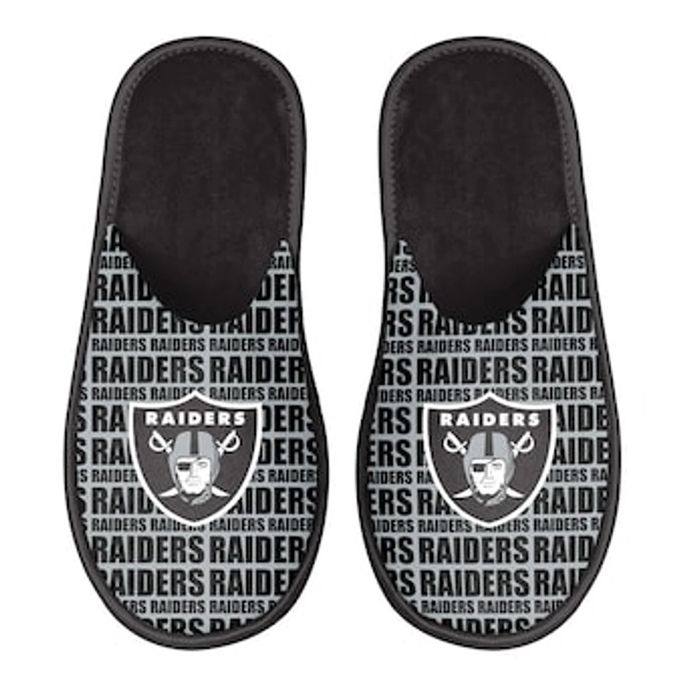 Men's FOCO Las Vegas Raiders Scuff Logo Slide Slippers