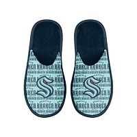 Men's FOCO Seattle Kraken Scuff Logo Slide Slippers