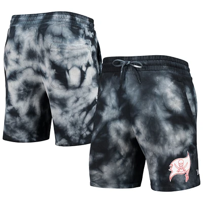 Men's New Era Black Tampa Bay Buccaneers Tie-Dye Shorts