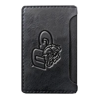 Black Gonzaga Bulldogs Debossed Faux Leather Phone Wallet Sleeve