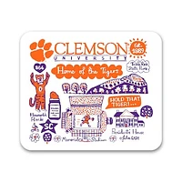 White Clemson Tigers Mouse Pad