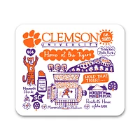 White Clemson Tigers Mouse Pad