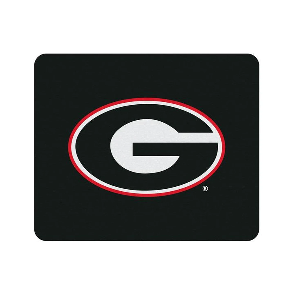 Black Georgia Bulldogs Primary Logo Mouse Pad