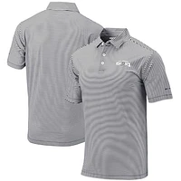 Men's Columbia Black San Antonio Spurs Golf Club Invite Omni-Wick Polo