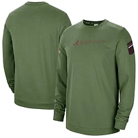 Men's Nike Olive Alabama Crimson Tide Military Pullover Sweatshirt