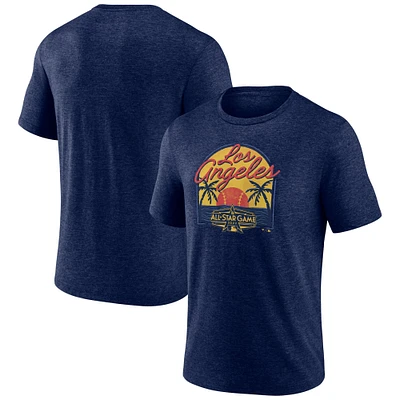 Men's Majestic Heathered Navy 2022 MLB All-Star Game Vintage Sunset Tri-Blend T-Shirt