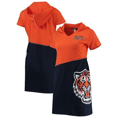 Women's Refried Apparel Orange/Navy Detroit Tigers Hoodie Dress