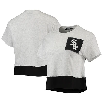 Women's Refried Apparel Heathered Gray Chicago White Sox Cropped T-Shirt