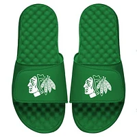 Men's ISlide Kelly Green Chicago Blackhawks St. Patrick's Day Slide Sandals