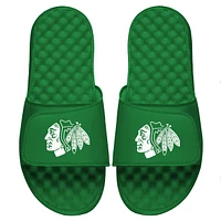 Men's ISlide Kelly Green Chicago Blackhawks St. Patrick's Day Slide Sandals