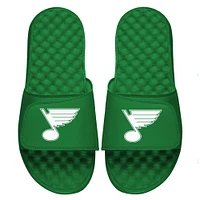 Men's ISlide Kelly Green St. Louis Blues Patrick's Day Slide Sandals