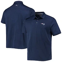 Men's Tommy Bahama Navy New England Patriots Palm Coast Delray Frond Allover IslandZone Polo