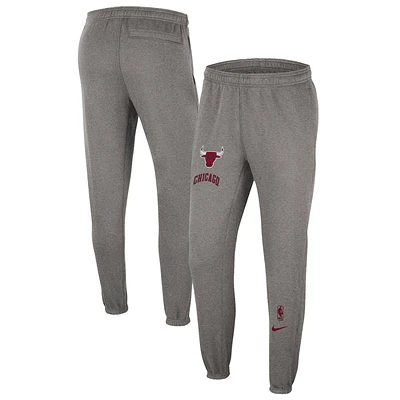 Men's Nike Heather Charcoal Chicago Bulls 2022/23 City Edition Courtside Brushed Fleece Sweatpants