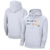 Men's Nike White Brooklyn Nets 2022/23 City Edition Essential Pullover Hoodie