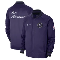 Men's Nike Gray/White Los Angeles Lakers 2022/23 City Edition Showtime Thermaflex Full-Zip Jacket