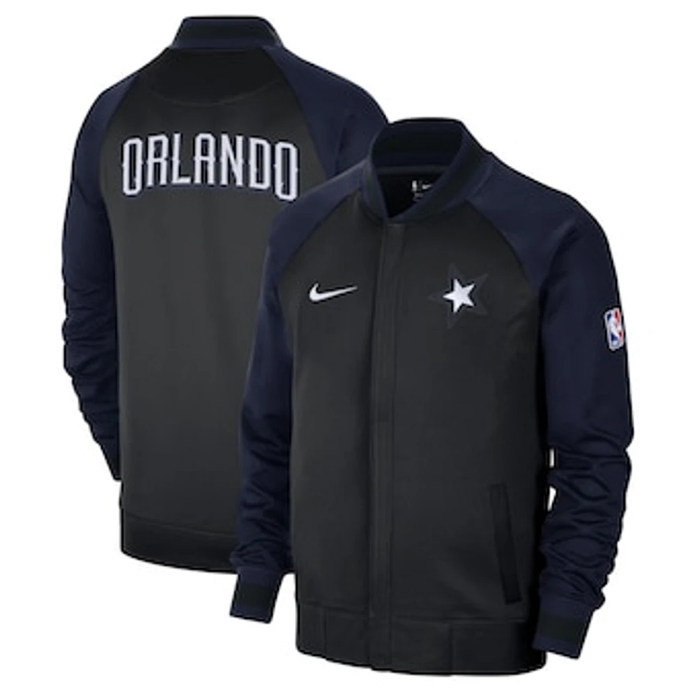 Men's Nike Black/Navy Orlando Magic 2022/23 City Edition Showtime Thermaflex Full-Zip Jacket