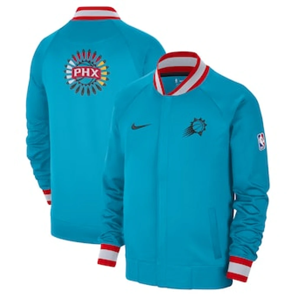 Men's Nike Turquoise/Black Phoenix Suns 2022/23 City Edition Showtime Thermaflex Full-Zip Jacket