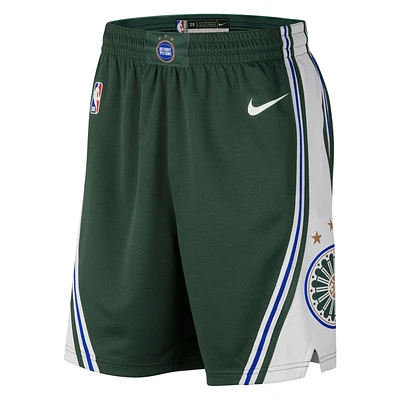 Men's Nike Green Detroit Pistons 2022/23 City Edition Swingman Shorts