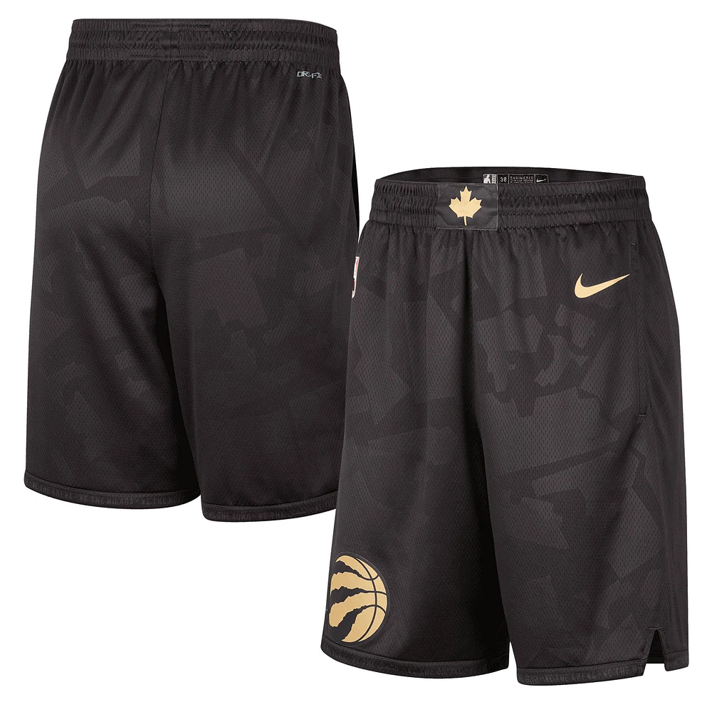 Men's Nike Black Toronto Raptors 2022/23 City Edition Swingman Shorts