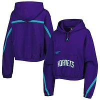 Women's Jordan Brand Purple Charlotte Hornets Courtside Statement Edition Pullover Hoodie