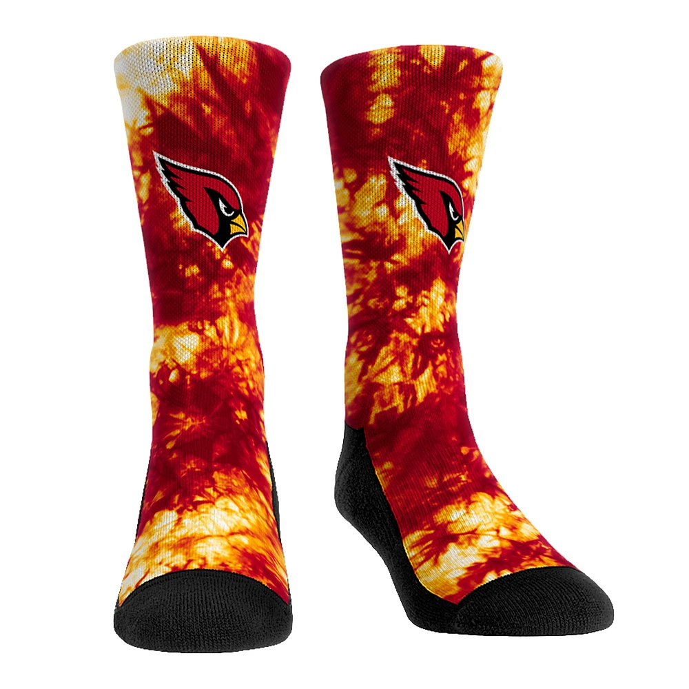 Rock Em Socks Arizona Cardinals Team Colorway Tie-Dye Crew Socks