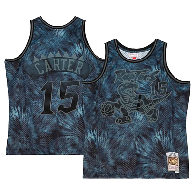 Men's Mitchell & Ness Vince Carter Black Toronto Raptors 1998/99 Tie-Dye Player Swingman - Jersey