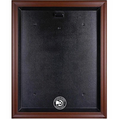Atlanta Hawks Brown Framed Logo Jersey Display Case