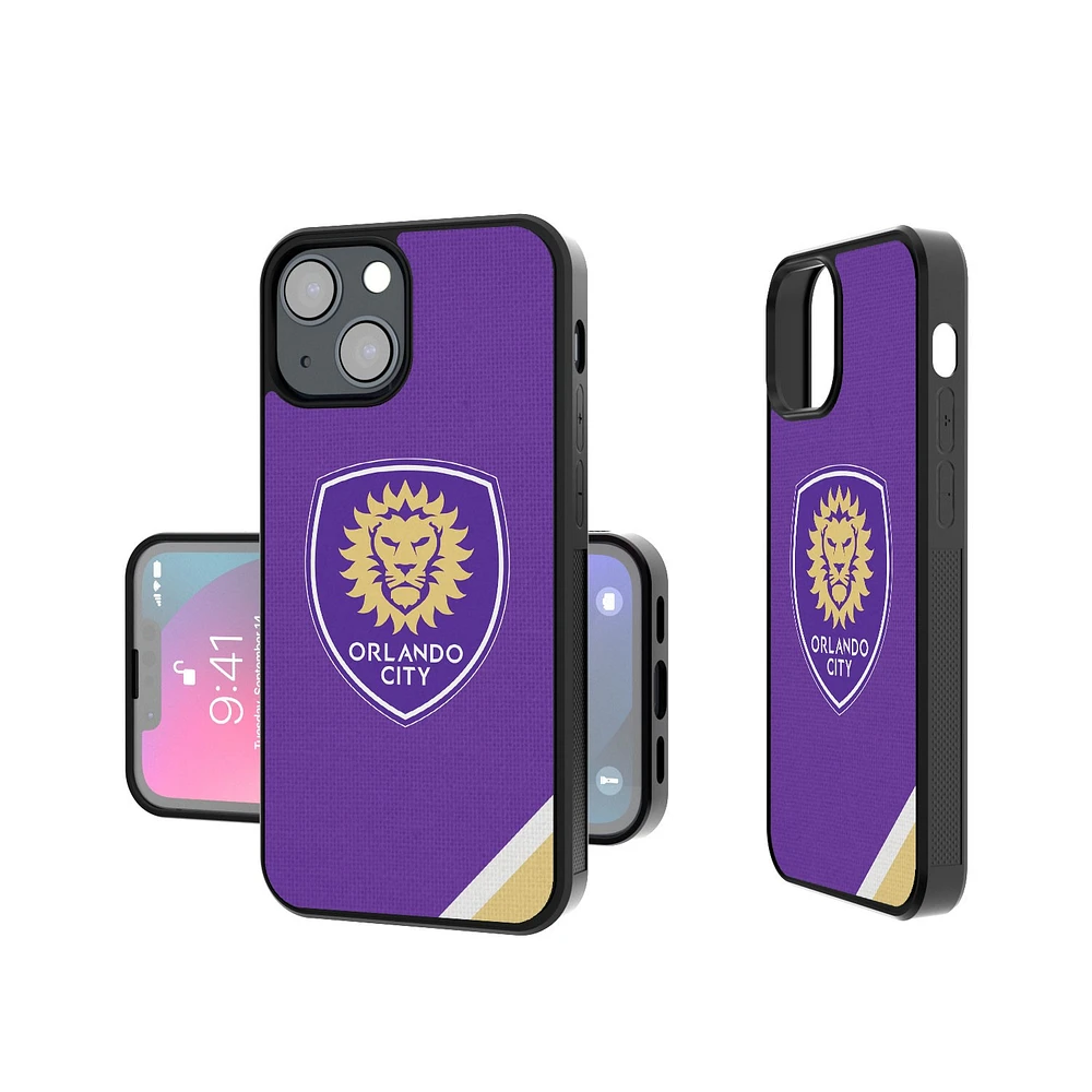 Orlando City SC iPhone Diagonal Stripe Design Bump Case