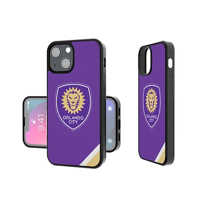 Orlando City SC iPhone Diagonal Stripe Design Bump Case