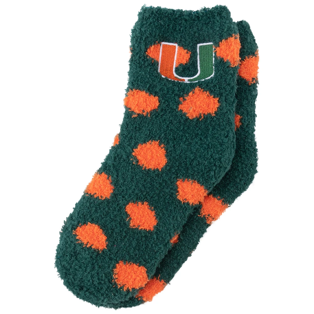 Youth ZooZatz Miami Hurricanes Fuzzy Crew Socks