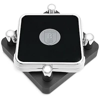 Bentley Falcons Silver 2-Piece Square Coaster Set