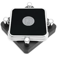 Bentley Falcons Silver 2-Piece Square Coaster Set