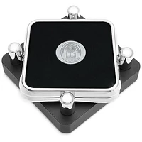 Bucknell Bison Silver 2-Piece Square Coaster Set