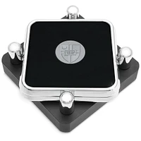 Catholic University Cardinals Silver 2-Piece Square Coaster Set
