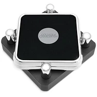 Charleston Cougars Silver 2-Piece Square Coaster Set