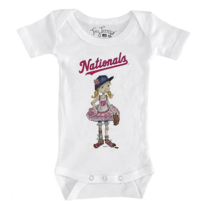 Infant Tiny Turnip White Washington Nationals Baseball Babes Bodysuit