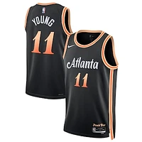 Unisex Nike Trae Young Black Atlanta Hawks 2022/23 Swingman Jersey - City Edition