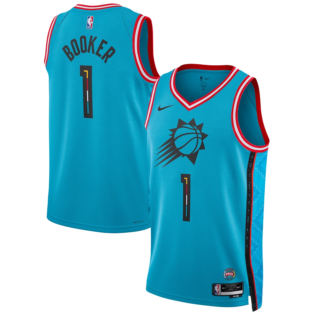 Unisex Nike Devin Booker Turquoise Phoenix Suns 2022/23 Swingman Jersey - City Edition