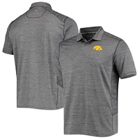 Men's Tommy Bahama Gray Iowa Hawkeyes Delray IslandZone Polo