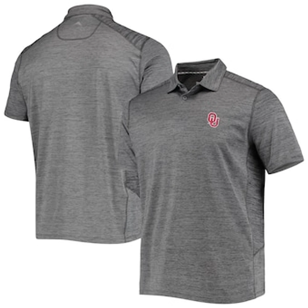 Men's Tommy Bahama Gray Oklahoma Sooners Delray IslandZone Polo