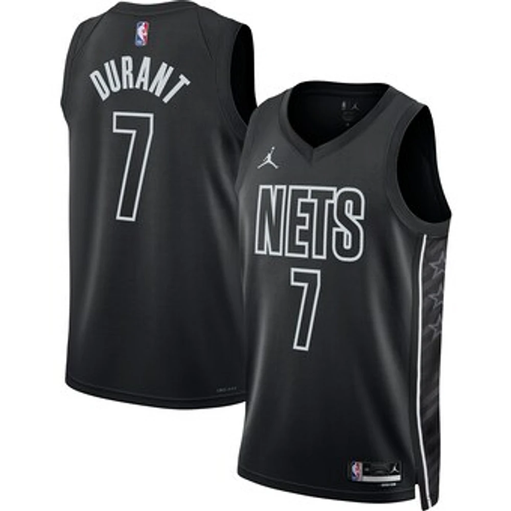 Unisex Jordan Brand Kevin Durant Black Brooklyn Nets Swingman Jersey - Statement Edition