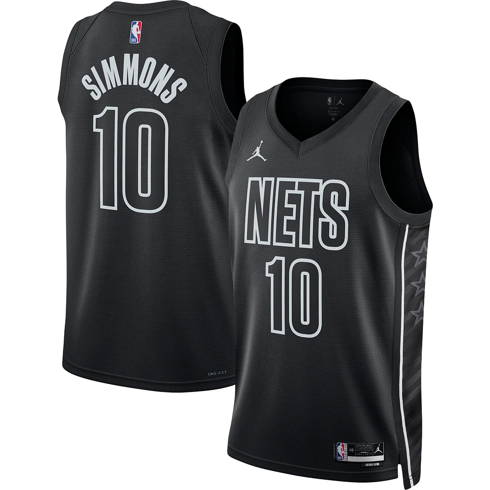 Unisex Jordan Brand Ben Simmons Black Brooklyn Nets Swingman Jersey - Statement Edition