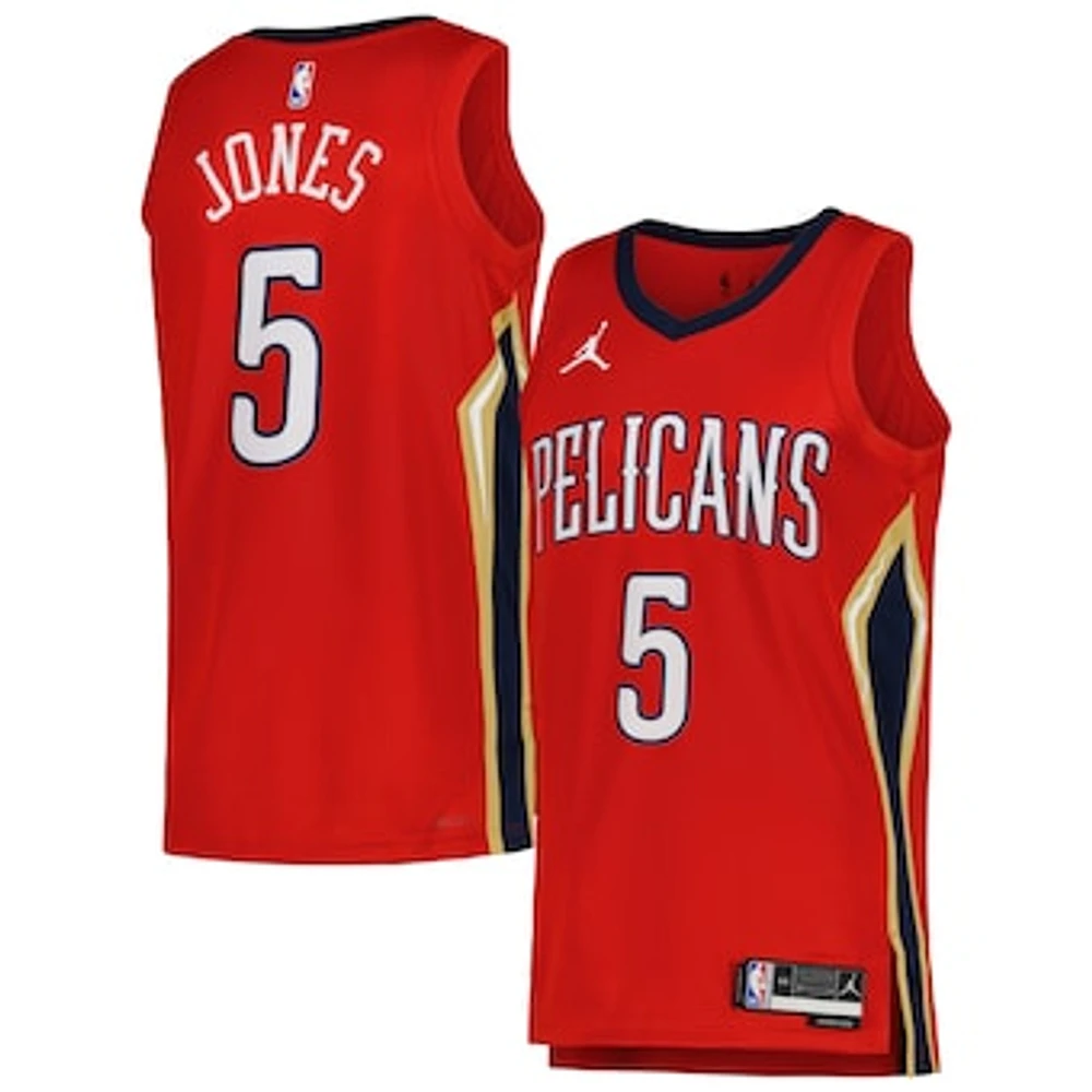 Unisex Jordan Brand Herbert Jones Red New Orleans Pelicans Swingman Jersey - Statement Edition