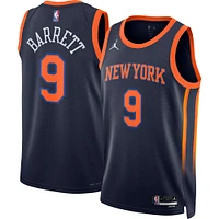 Unisex Jordan Brand RJ Barrett Navy New York Knicks Swingman Jersey - Statement Edition