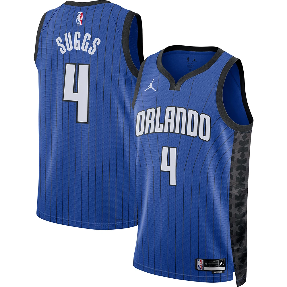 Unisex Jordan Brand Jalen Suggs Blue Orlando Magic Swingman Jersey - Statement Edition