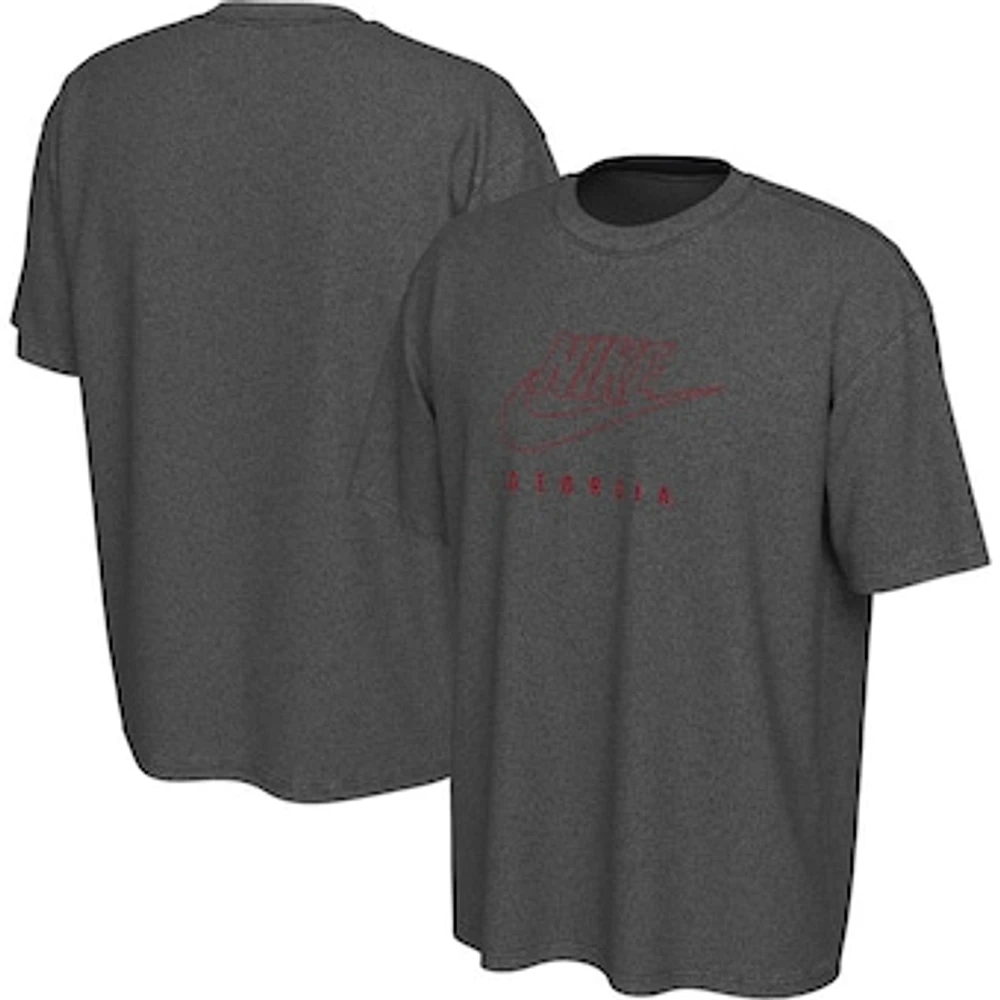 Men's Nike Charcoal Georgia Bulldogs Washed Max90 T-Shirt