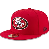 Men's New Era Scarlet San Francisco 49ers Team 59FIFTY Fitted Hat