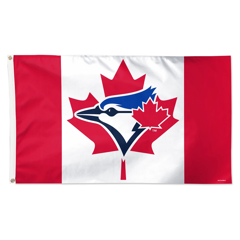 WinCraft Toronto Blue Jays 3' x 5' Canada Deluxe Single-Sided Flag