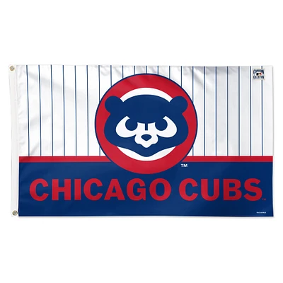 WinCraft Chicago Cubs 3' x 5' Single-Sided Deluxe Pinstripe Flag